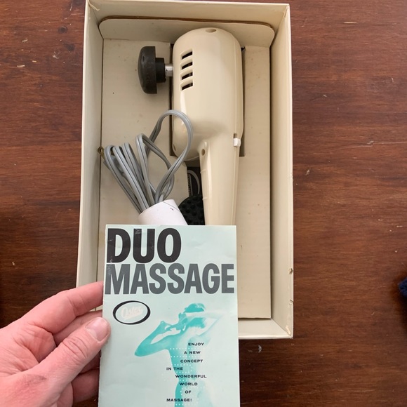 Vintage duo massager vibrator in original box w instructions and attachments! - Picture 6 of 8